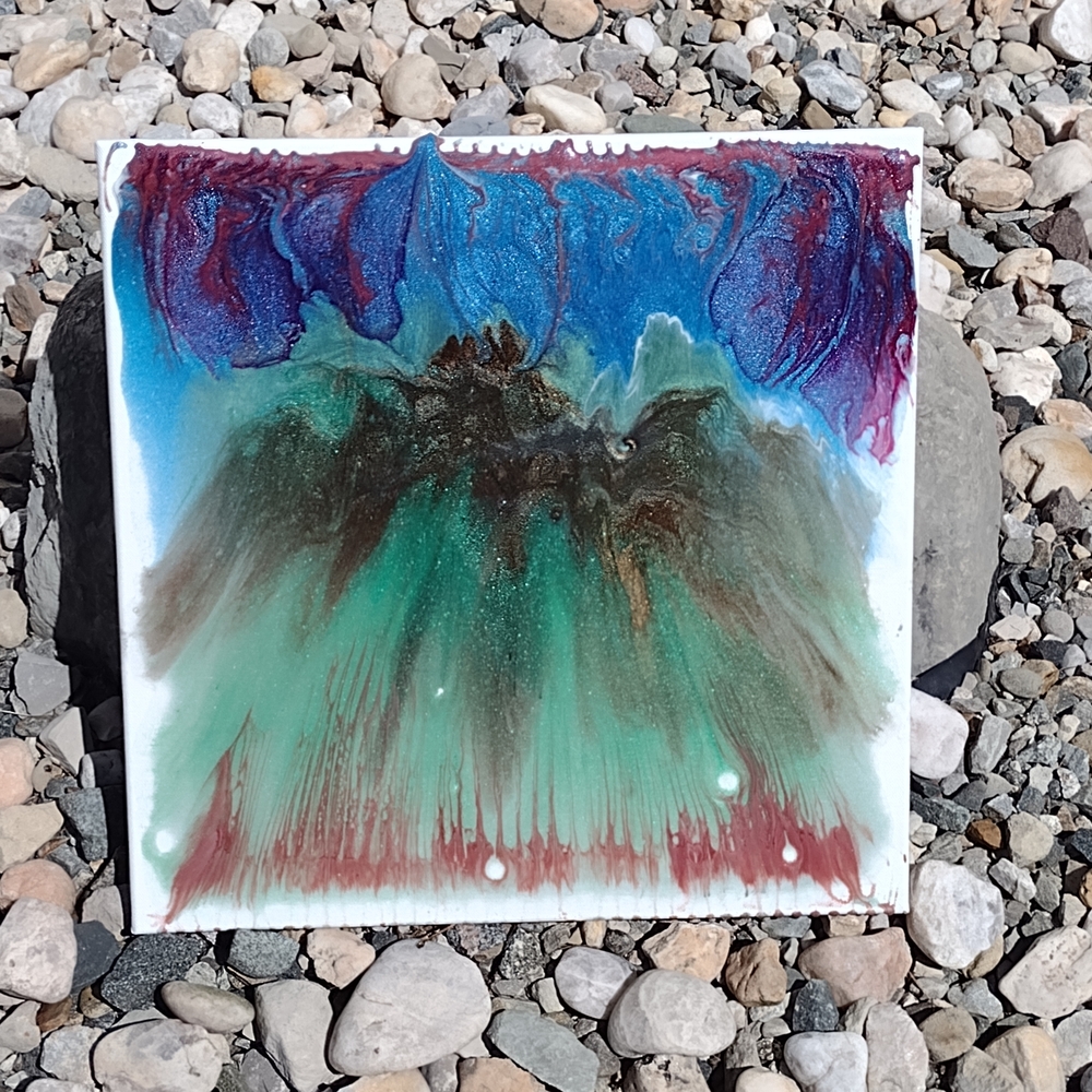 Abstract Canvas Art "OUR BLEEDING EARTH"